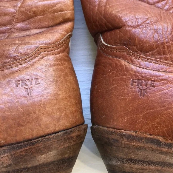 Frye Brown Leather Women's Boots - Picture 3 of 8